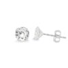 Brincos Zirconia Redonda 5mm